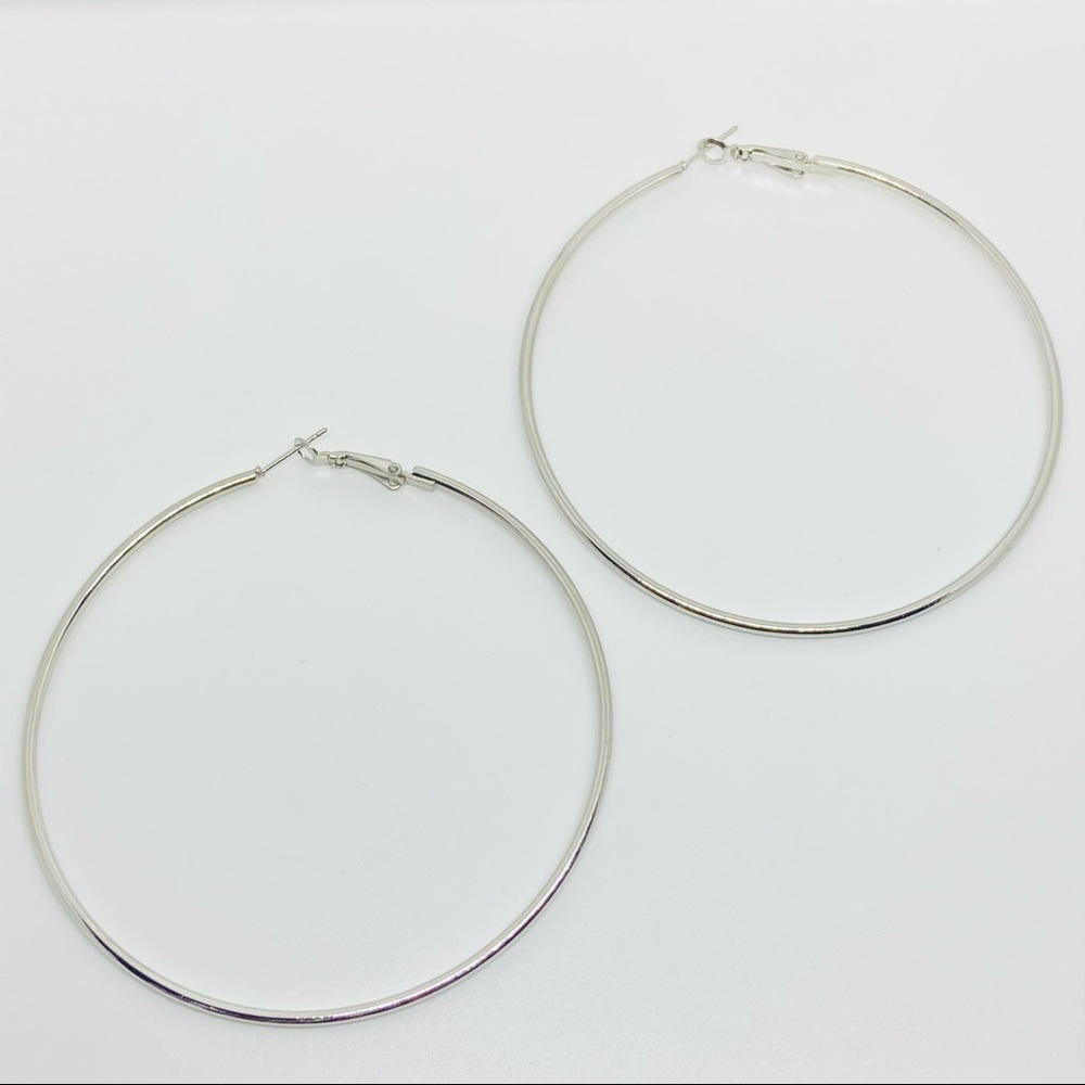 Silver Hoop Earrings